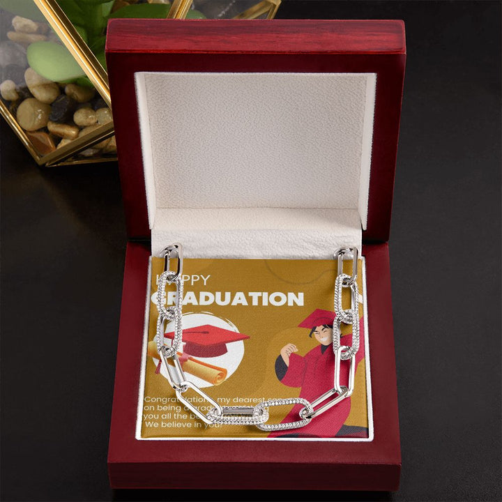 Happy Graduation | Celebrating My Son's Graduation and Wishing Him All the Best - Forever Linked Necklace