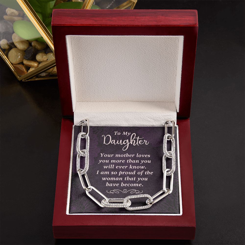 To My Daughter | Your Mother Loves You - Forever Linked Necklace