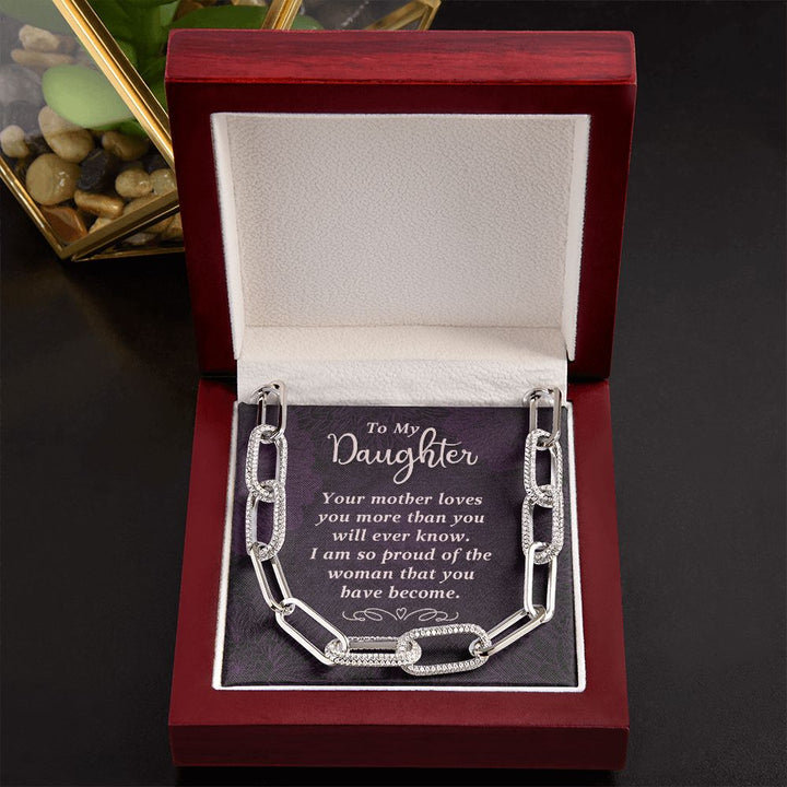 To My Daughter | Your Mother Loves You - Forever Linked Necklace
