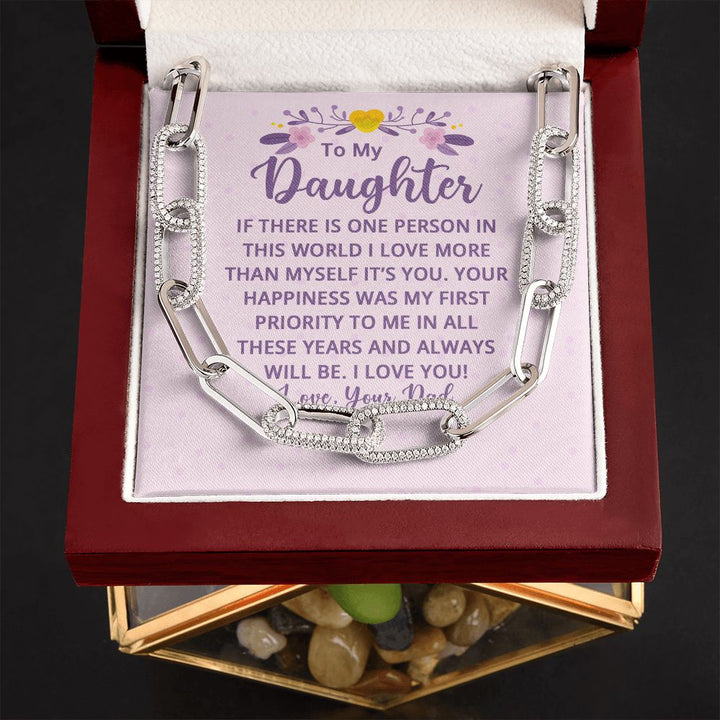 To My Daughter | If There is One Person in this World - Forever Linked Necklace