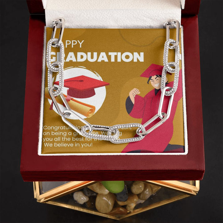 Happy Graduation | Celebrating My Son's Graduation and Wishing Him All the Best - Forever Linked Necklace