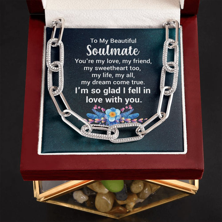 To My Beautiful Soulmate | You're my love - Forever Linked Necklace