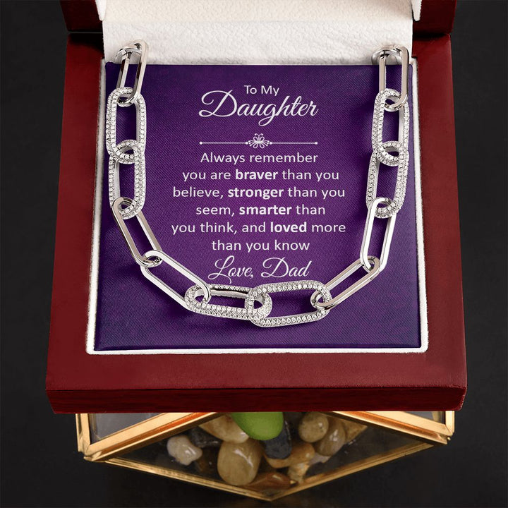 To My Daughter | Always remember - Forever Linked Necklace