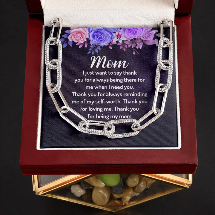 To My Mom | I just want to say Thank You - Forever Linked Necklace