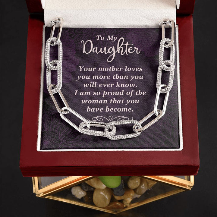 To My Daughter | Your Mother Loves You - Forever Linked Necklace
