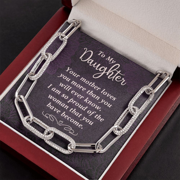 To My Daughter | Your Mother Loves You - Forever Linked Necklace