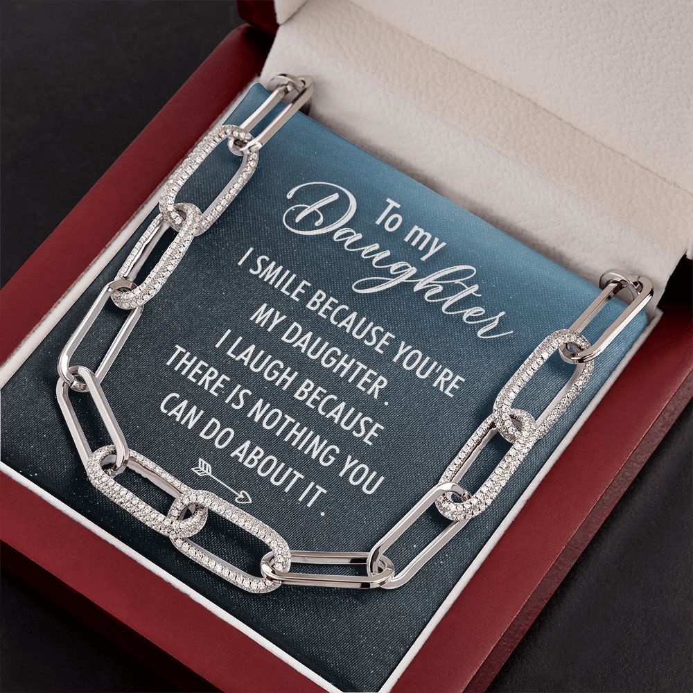 To My Daughter | I Smile - Forever Linked Necklace