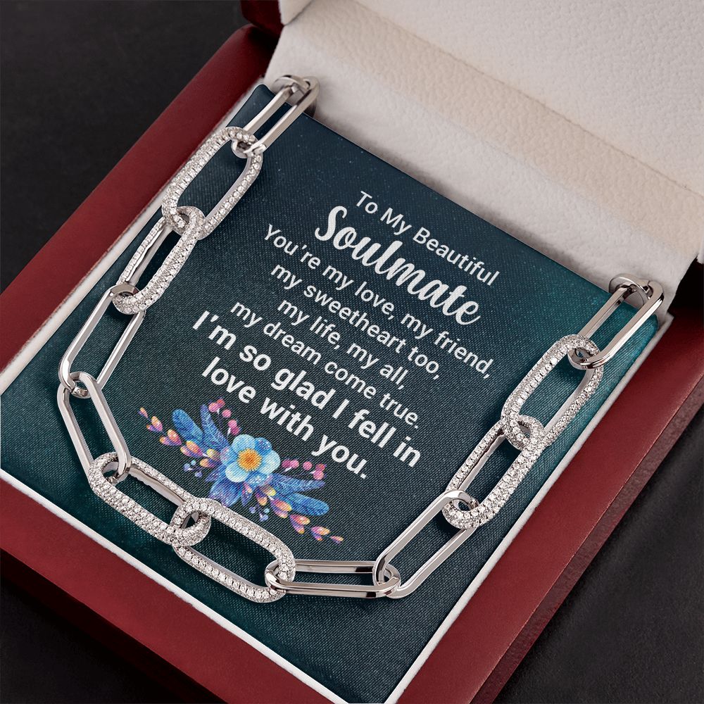 To My Beautiful Soulmate | You're my love - Forever Linked Necklace