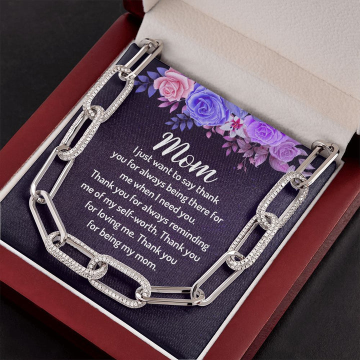 To My Mom | I just want to say Thank You - Forever Linked Necklace