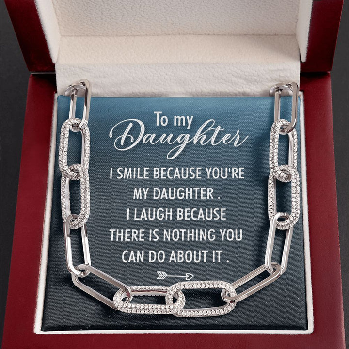 To My Daughter | I Smile - Forever Linked Necklace