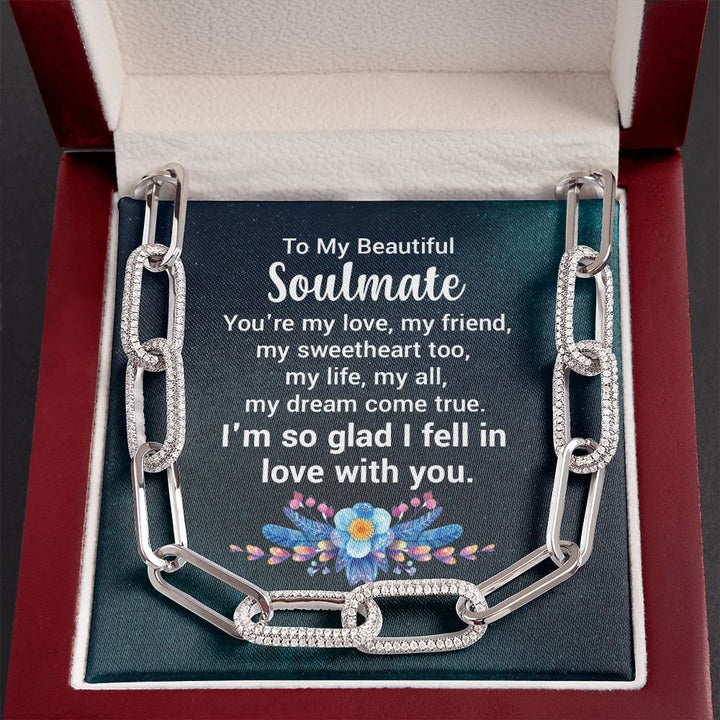 To My Beautiful Soulmate | You're my love - Forever Linked Necklace