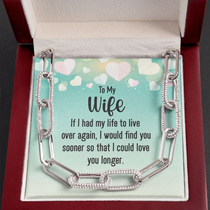 To My Wife | I would find you sooner - Forever Linked Necklace