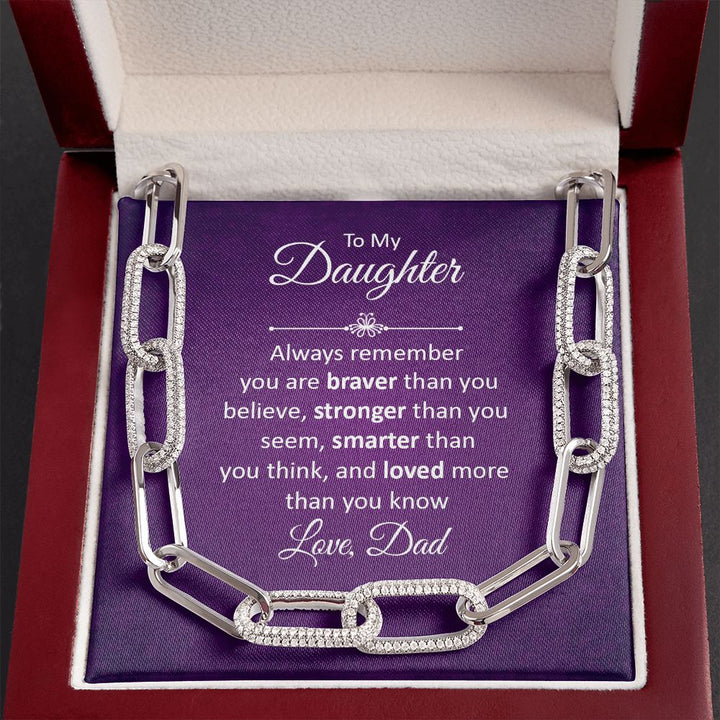 To My Daughter | Always remember - Forever Linked Necklace