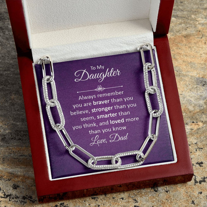 To My Daughter | Always remember - Forever Linked Necklace