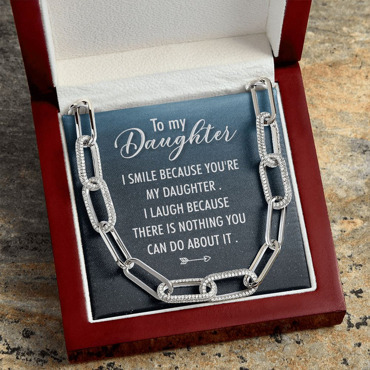 To My Daughter | I Smile - Forever Linked Necklace