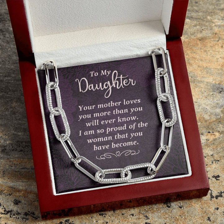 To My Daughter | Your Mother Loves You - Forever Linked Necklace