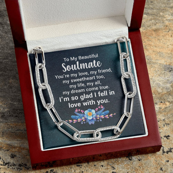 To My Beautiful Soulmate | You're my love - Forever Linked Necklace