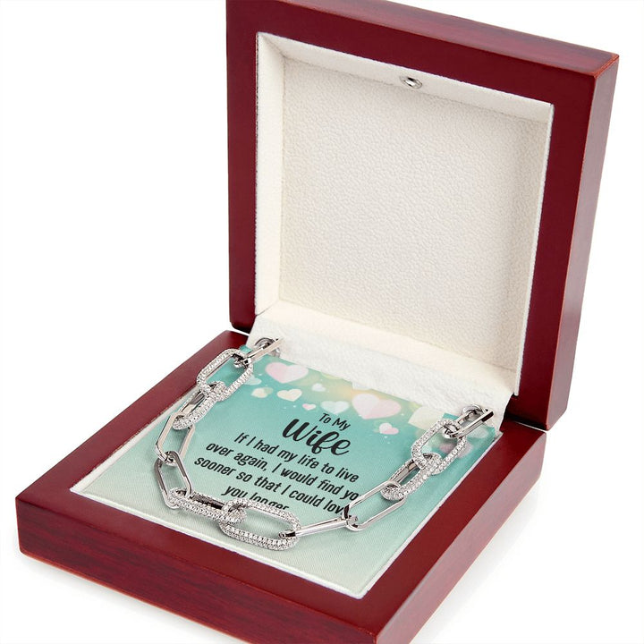 To My Wife | I would find you sooner - Forever Linked Necklace
