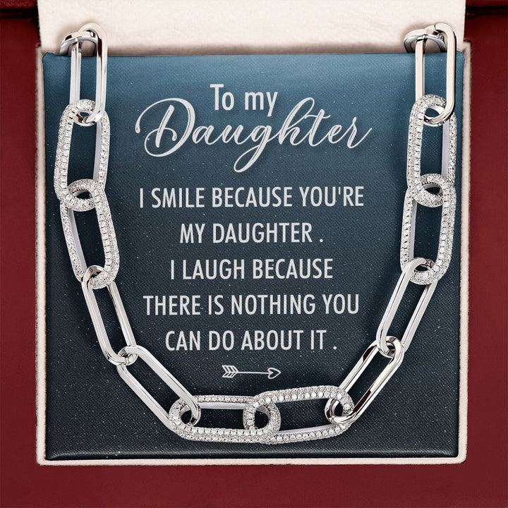 To My Daughter | I Smile - Forever Linked Necklace