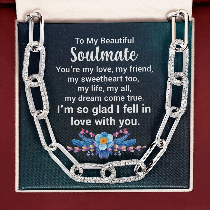 To My Beautiful Soulmate | You're my love - Forever Linked Necklace