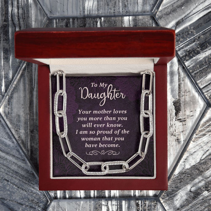To My Daughter | Your Mother Loves You - Forever Linked Necklace