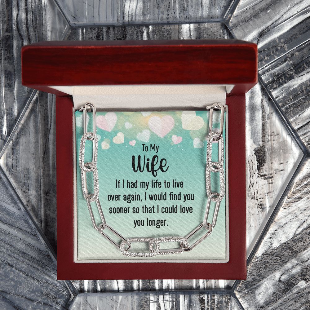 To My Wife | I would find you sooner - Forever Linked Necklace