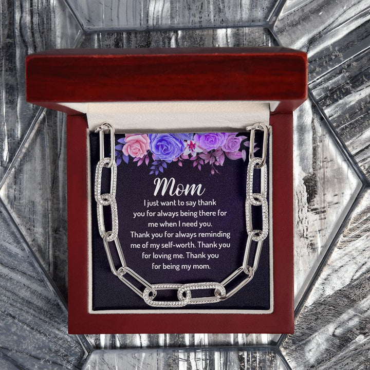 To My Mom | I just want to say Thank You - Forever Linked Necklace