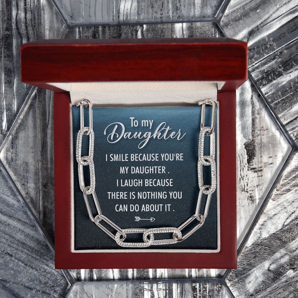 To My Daughter | I Smile - Forever Linked Necklace