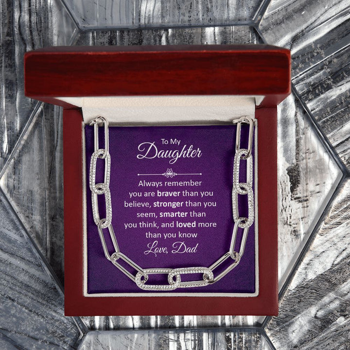 To My Daughter | Always remember - Forever Linked Necklace