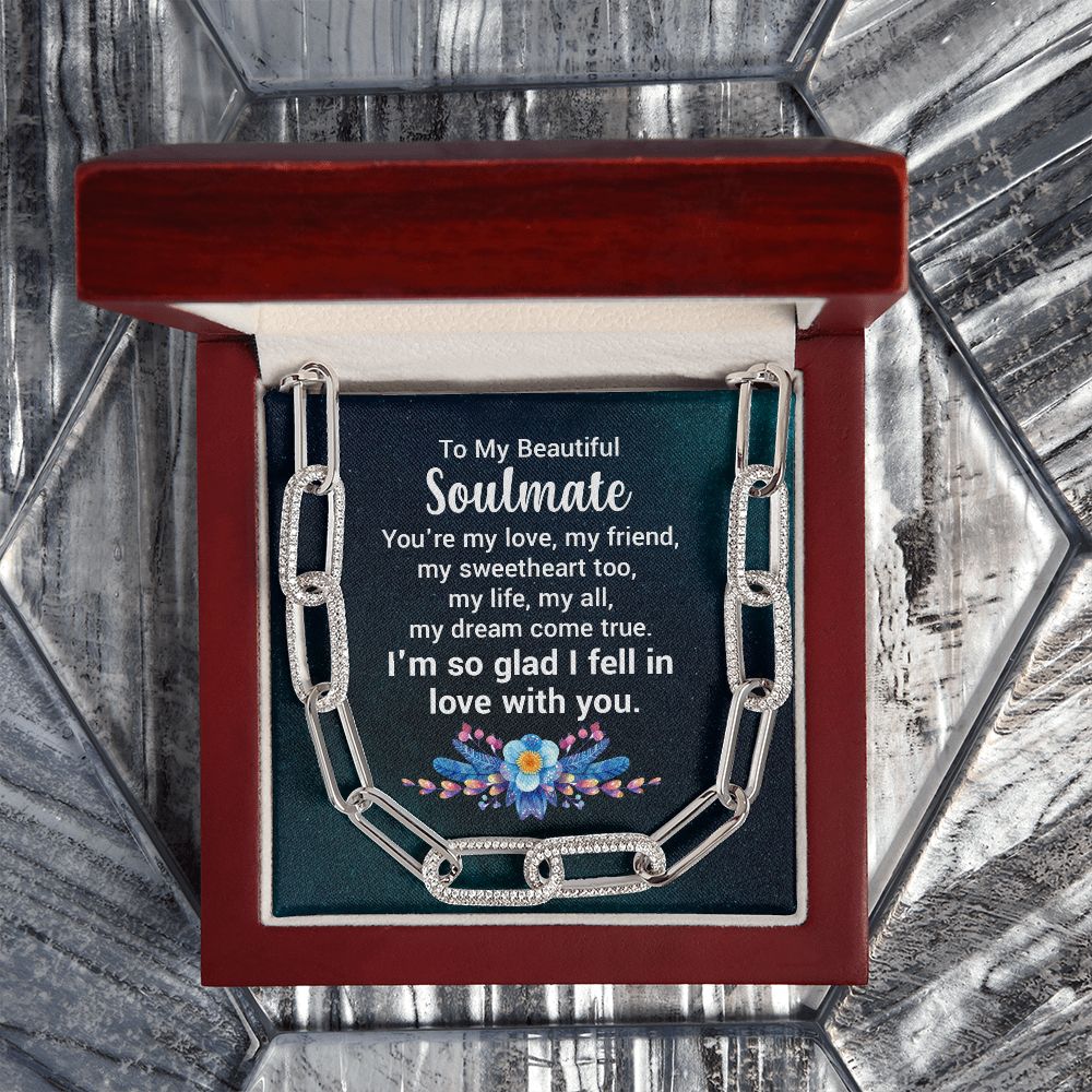 To My Beautiful Soulmate | You're my love - Forever Linked Necklace