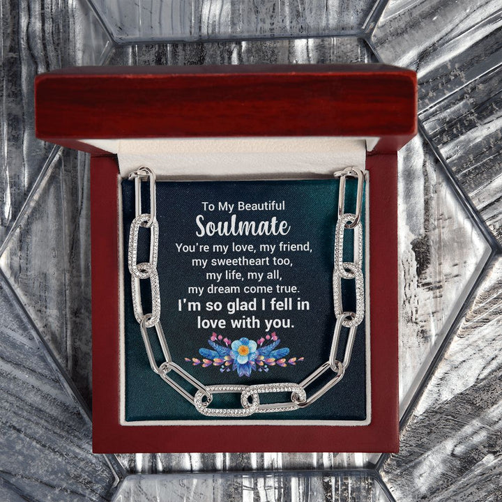 To My Beautiful Soulmate | You're my love - Forever Linked Necklace