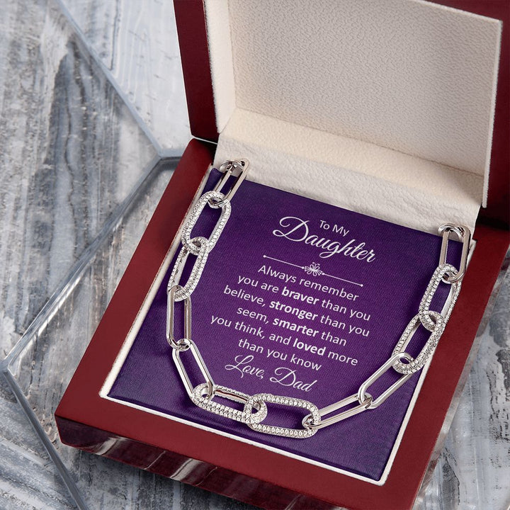 To My Daughter | Always remember - Forever Linked Necklace