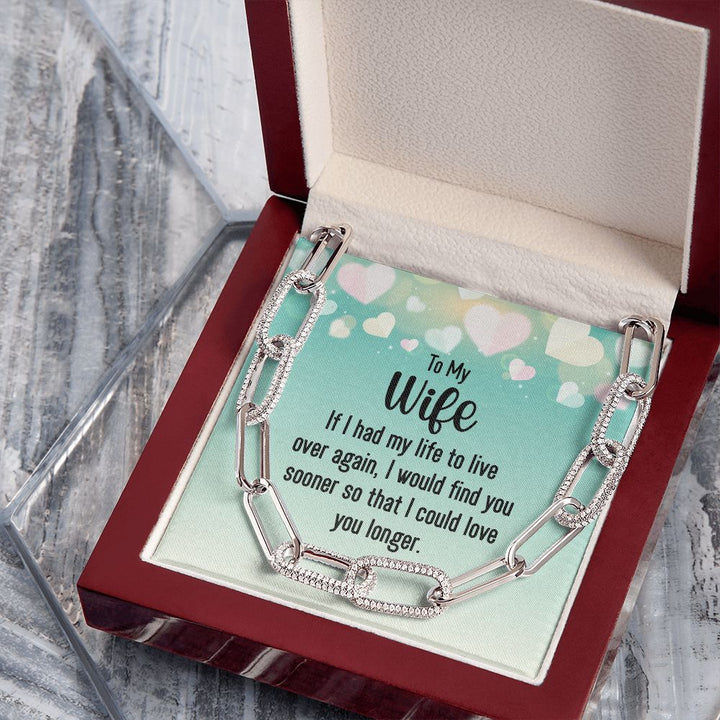 To My Wife | I would find you sooner - Forever Linked Necklace