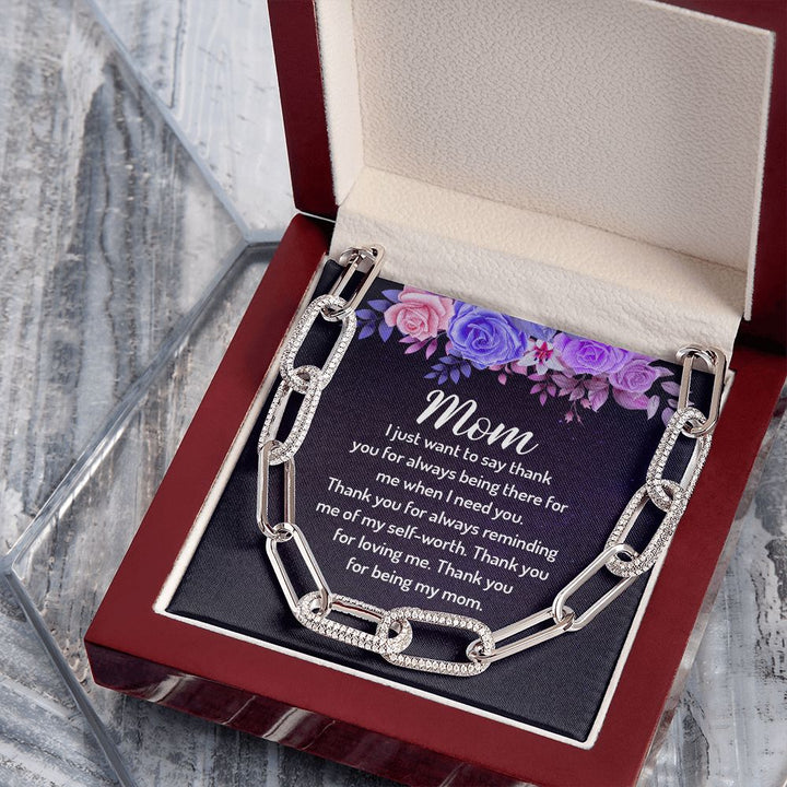 To My Mom | I just want to say Thank You - Forever Linked Necklace