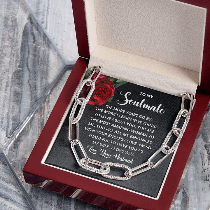 To My Soulmate | The more years go by the more I learn new things - Forever Linked Necklace
