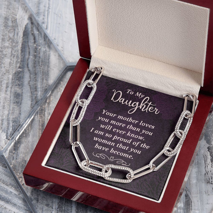To My Daughter | Your Mother Loves You - Forever Linked Necklace