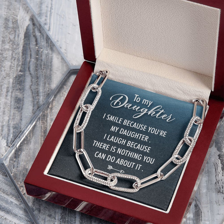 To My Daughter | I Smile - Forever Linked Necklace