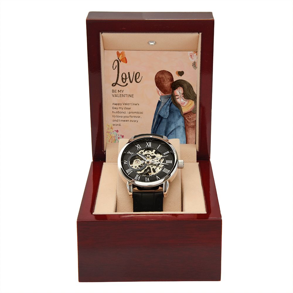 Happy Valentine's Day | Be My Valentine - Men's Openwork Watch