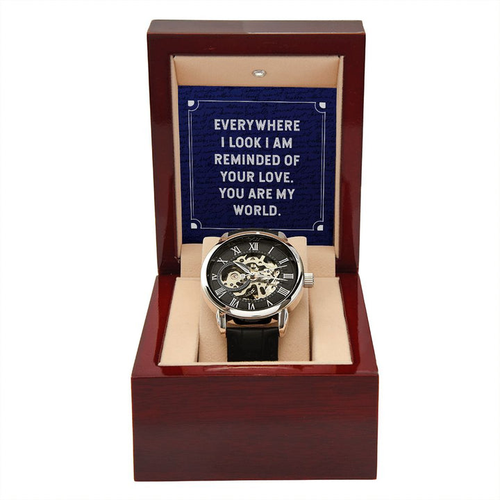 To My Husband | You will forever be my always - Men's Openwork Watch