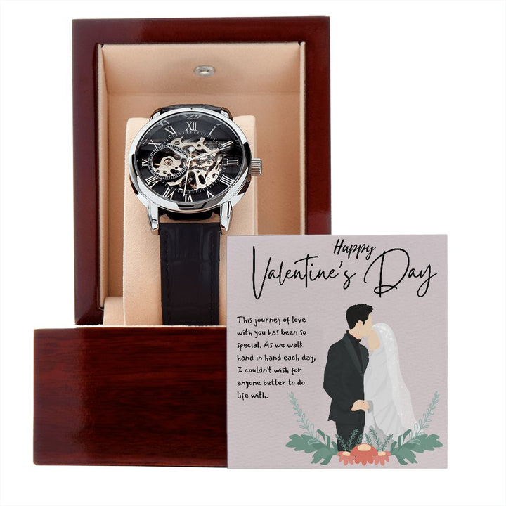 Happy Valentine's Day | The Journey of Love - Men's Openwork Watch