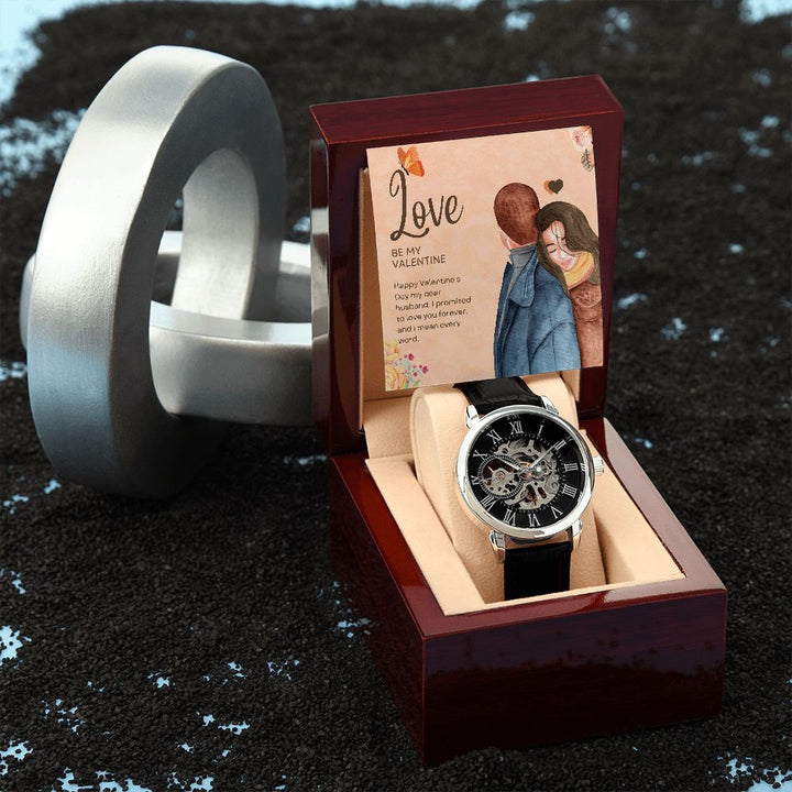 Happy Valentine's Day | Be My Valentine - Men's Openwork Watch