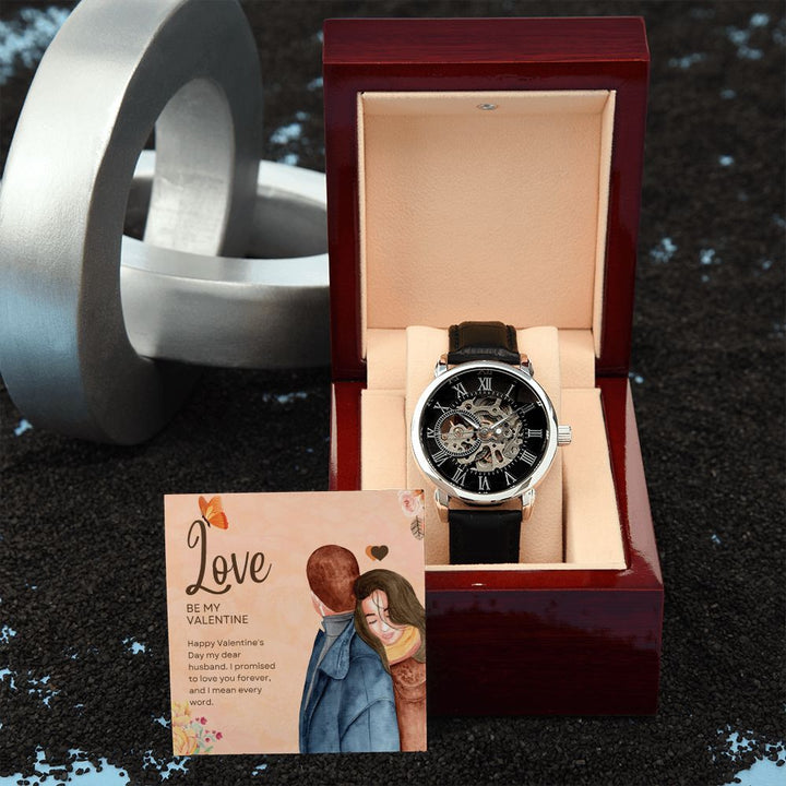 Happy Valentine's Day | Be My Valentine - Men's Openwork Watch