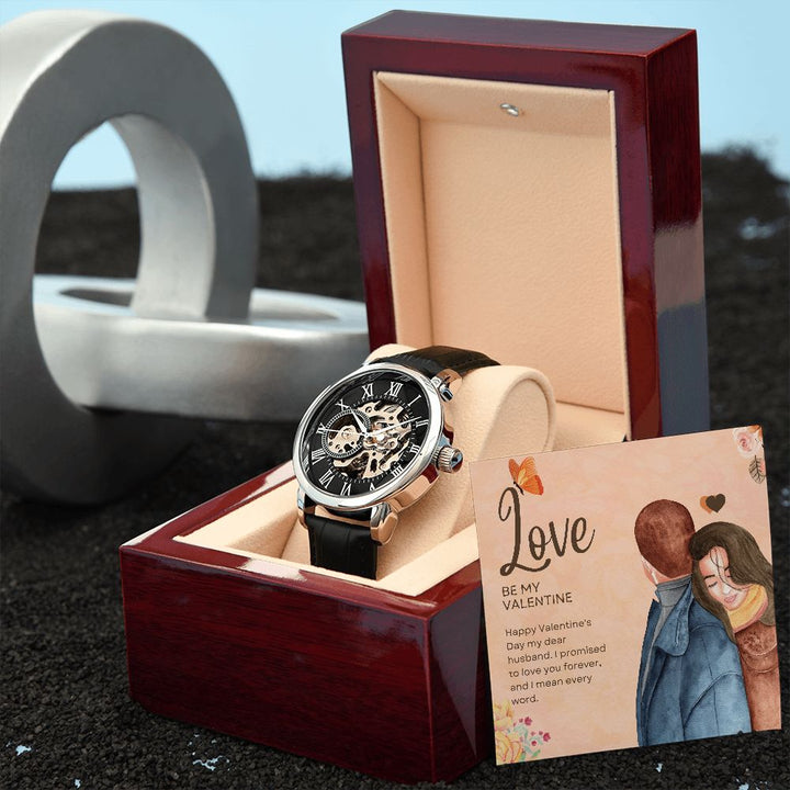 Happy Valentine's Day | Be My Valentine - Men's Openwork Watch