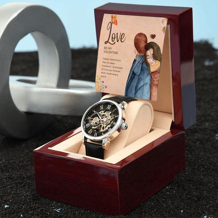 Happy Valentine's Day | Be My Valentine - Men's Openwork Watch