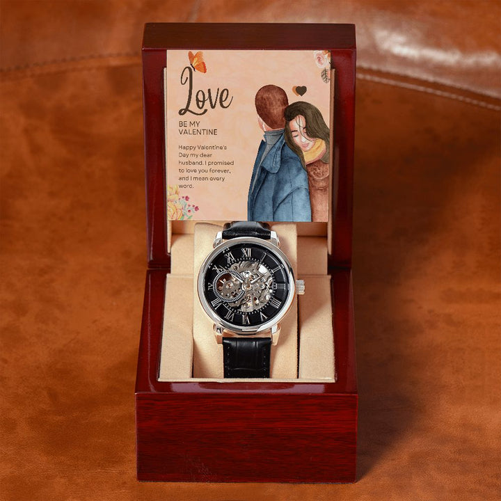 Happy Valentine's Day | Be My Valentine - Men's Openwork Watch