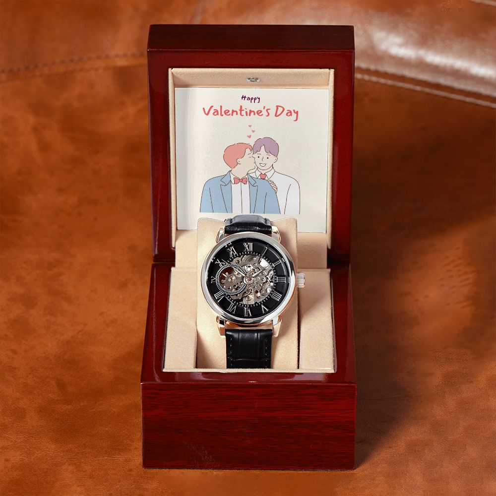 Happy Valentine's Day | My Part- Men's Openwork Watch