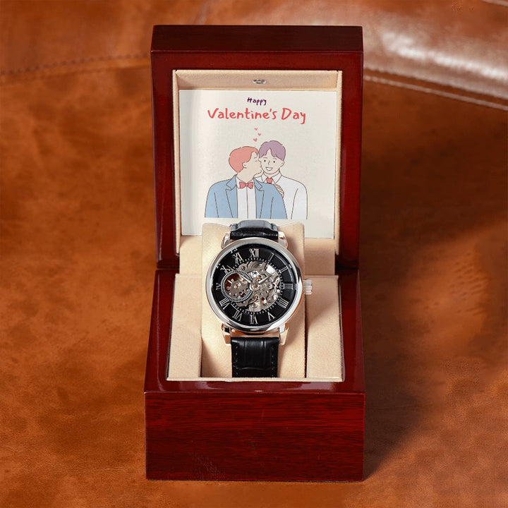 Happy Valentine's Day | My Part- Men's Openwork Watch