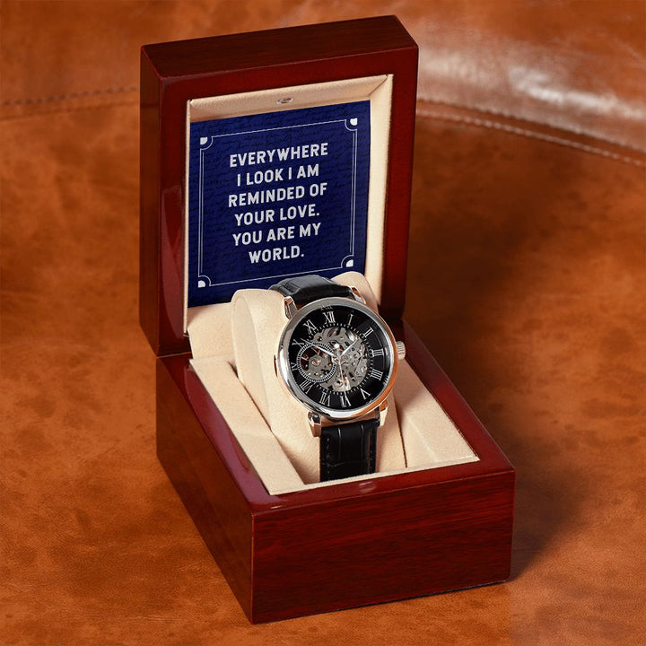 To My Husband | You will forever be my always - Men's Openwork Watch