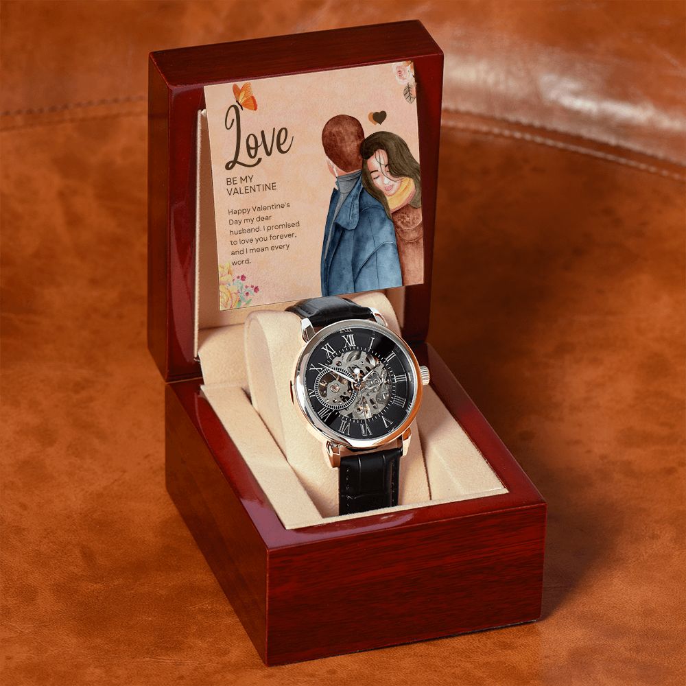 Happy Valentine's Day | Be My Valentine - Men's Openwork Watch
