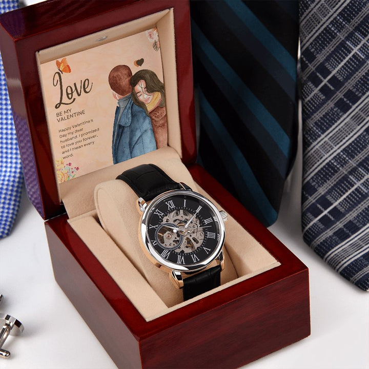 Happy Valentine's Day | Be My Valentine - Men's Openwork Watch